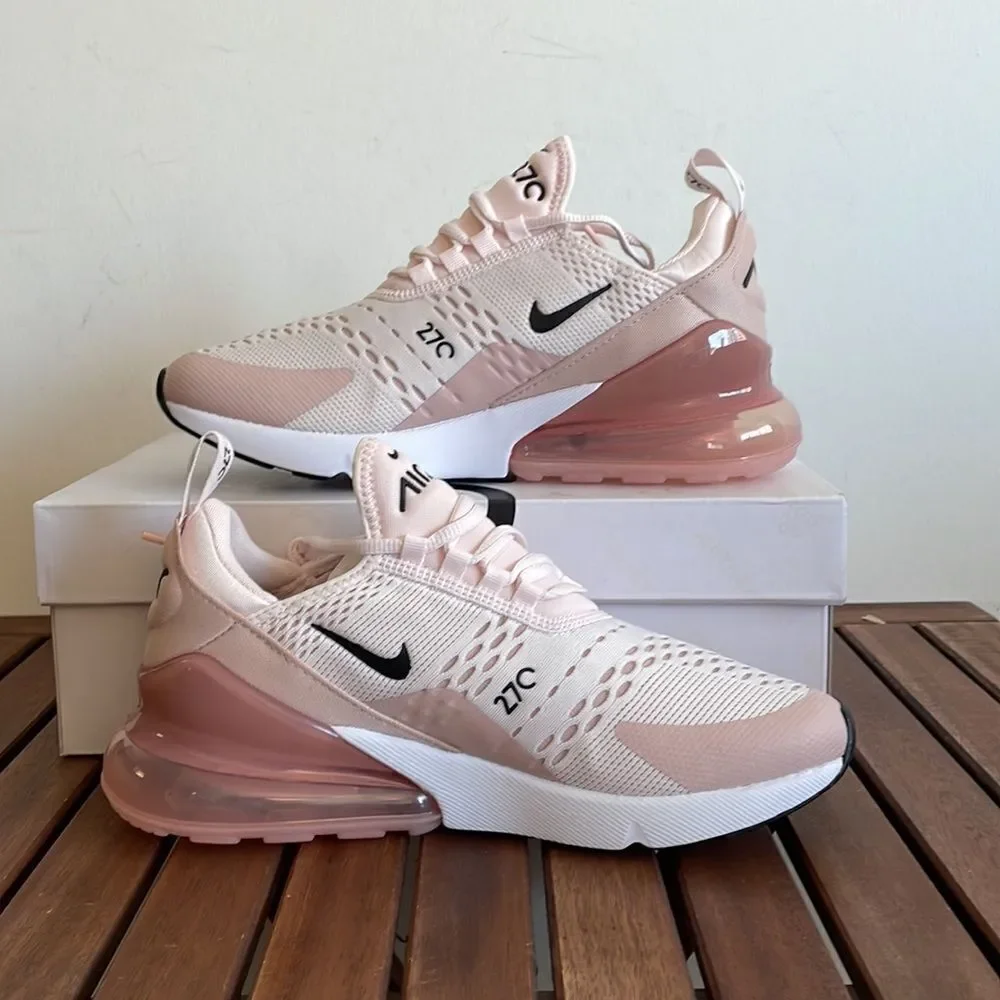 Nike Air Max 270 Light Soft Pink USA Women Size 9.5/UK 7/EU 41(AH6789-604)